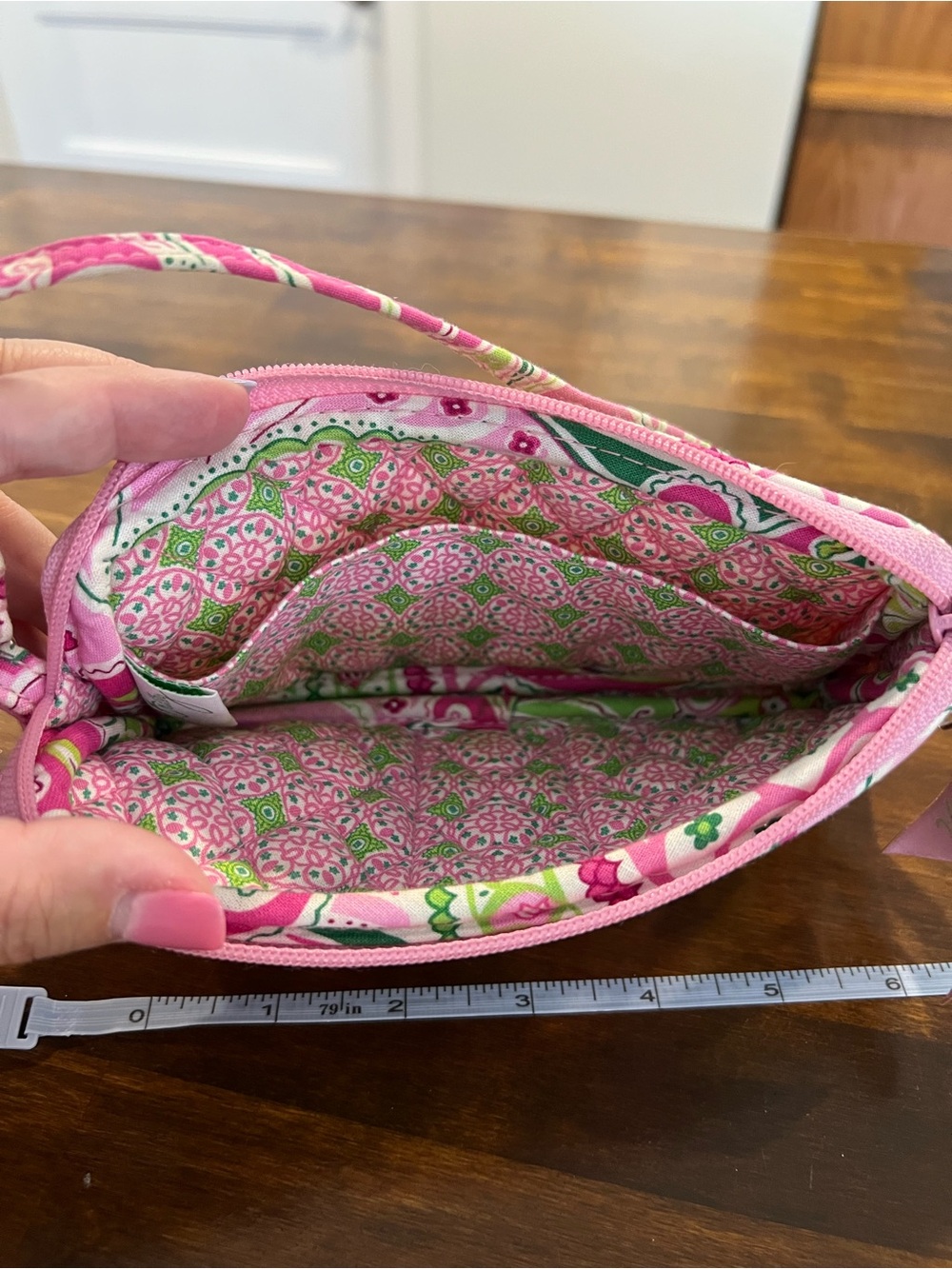 Vera Bradley Wristlet, Pinwheel Pink (retired) - Picture 4 of 5